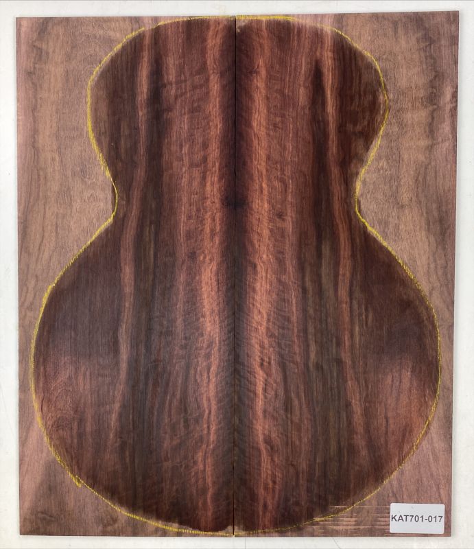 Back & Sides Mexican Rosewood flamed, OM-Model - FSC®100% Unique Piece #017